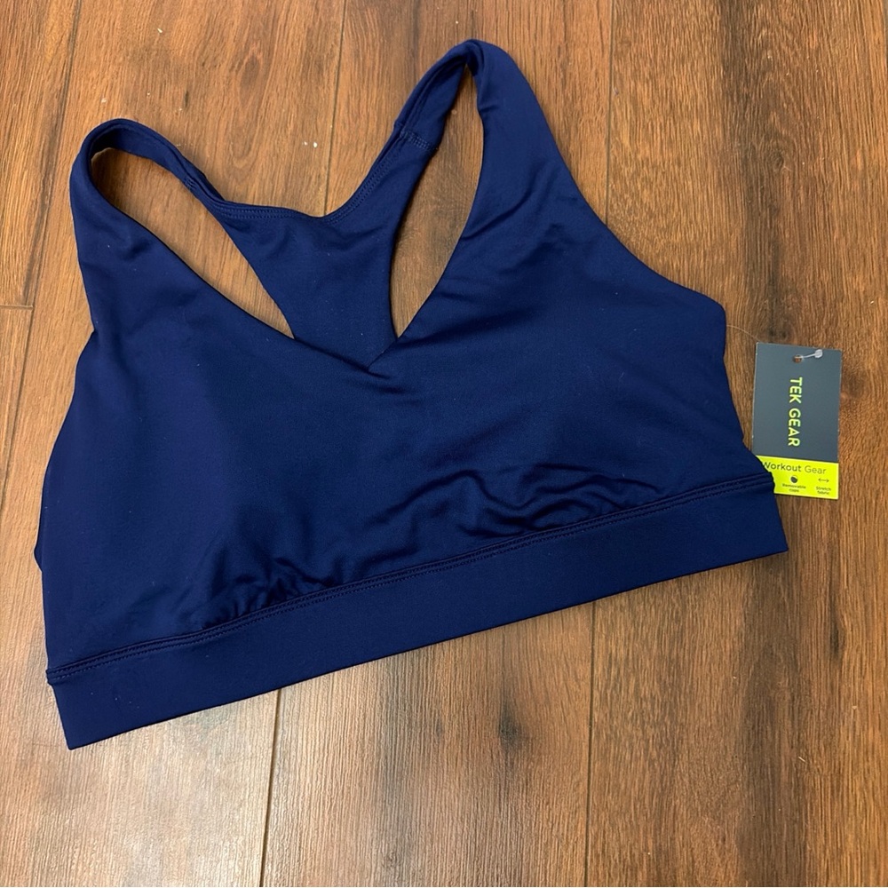 Tek Gear Women's Deep Blue Medium impact Sports Bra
